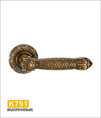Ручки раздельные MSM K791 BR (коричневый) на круглом основании