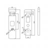 Броненакладка магнитная DiSec MG-901 AT (матовый хром)